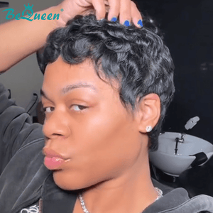 BeQueen Wig FULL LACE WIG Bequeen 1B Finger Wave Full Lace Wig