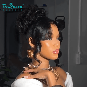 BeQueen Wig WEDDING WIG BeQueen 1B Lace Front Braid-Up Wig-1