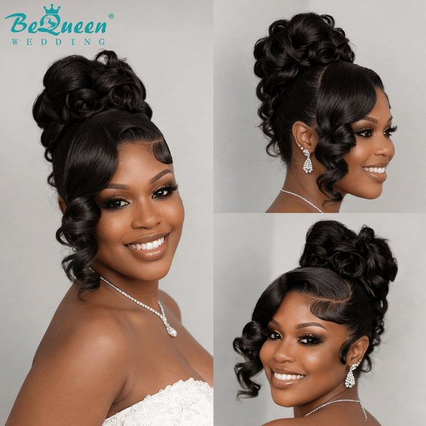 BeQueen Wig WEDDING WIG Bequeen 1B Updo Grace Full Lace Wedding Wig-3