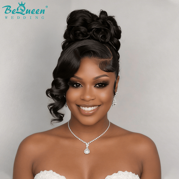 BeQueen Wig WEDDING WIG Bequeen 1B Updo Grace Full Lace Wedding Wig-3