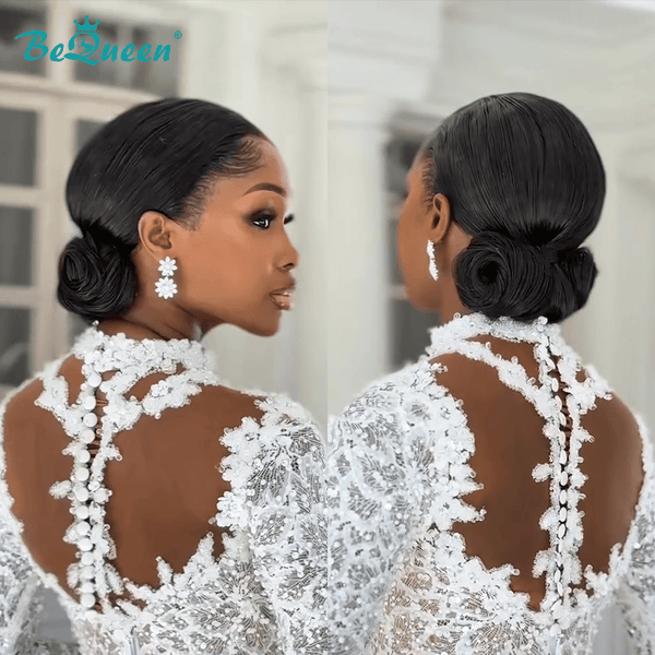 BeQueen Wig WEDDING WIG Bequeen 1B Updo Grace Full Lace Wedding Wig