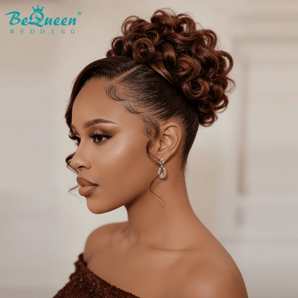 BeQueen Wig WEDDING WIG Bequeen #27 Color Neat Face-Framing Curls Wedding Wig