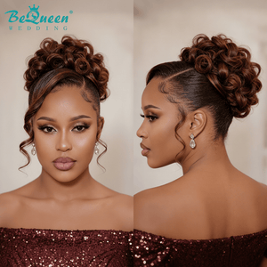 BeQueen Wig WEDDING WIG Bequeen #27 Color Neat Face-Framing Curls Wedding Wig