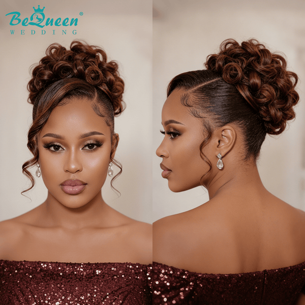 BeQueen Wig WEDDING WIG Bequeen #27 Color Neat Face-Framing Curls Wedding Wig