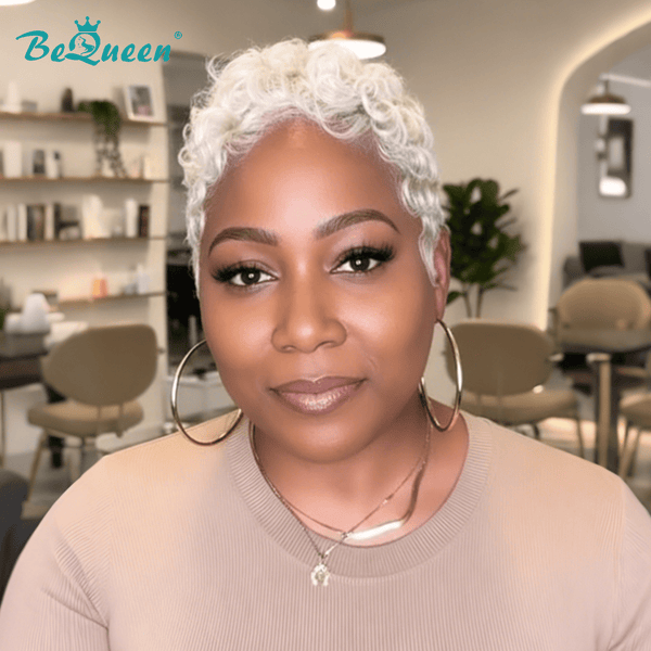 BeQueen Wig PIXIE WIGS Bequeen 613 Finger Waves Pixie Full Lace Wig