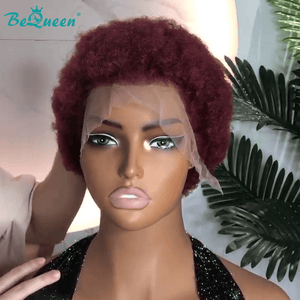 BeQueen Wig PIXIE WIGS Bequeen 99J Elegance Frontal Lace Wig