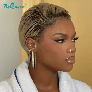 BeQueen Wig PIXIE WIGS Bequeen Ash Slick Pixie Lace Wig