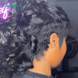 BeQueen Wig Mullet Wig Bequeen Black Fashion Mullet
