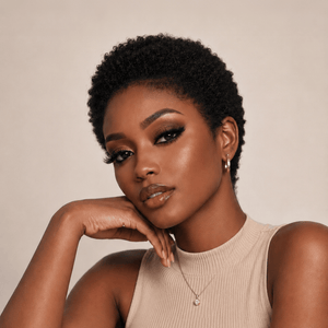 BeQueen Wig PIXIE WIGS Bequeen Black Super Short Cut Afro Full Lace Wig
