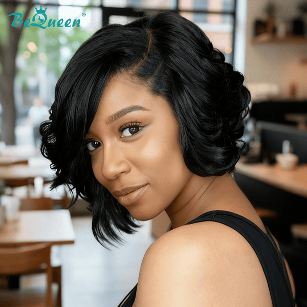 BeQueen Wig Bequeen Bob Wig Side Part Special Lace Wig