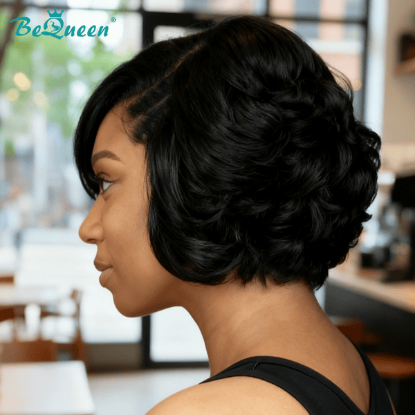 BeQueen Wig Bequeen Bob Wig Side Part Special Lace Wig