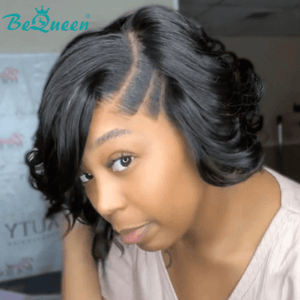 BeQueen Wig Bequeen Bob Wig Side Part Special Lace Wig