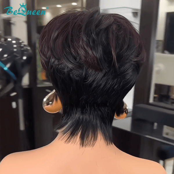 BeQueen Wig PIXIE WIGS Bequeen Burgundy Wine Pixie Wig