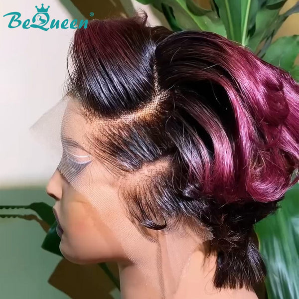 BeQueen Wig PIXIE WIGS Bequeen  Charming Purple Pixie Cut Lace Wig