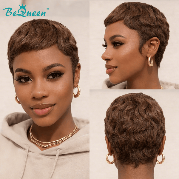 BeQueen Wig PIXIE WIGS Bequeen Chic Caramel Pixie Wig
