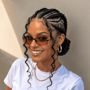 BeQueen Wig FULL LACE WIG Bequeen Chic Elegant Black Braid Full Lace Wig-1