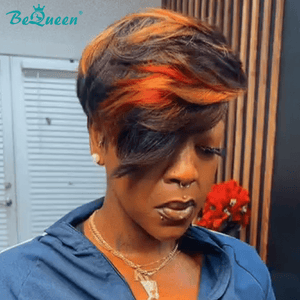 BeQueen Wig TOPPER & MOHAWK Bequeen Colorful Side Part Wave Sexy Topper