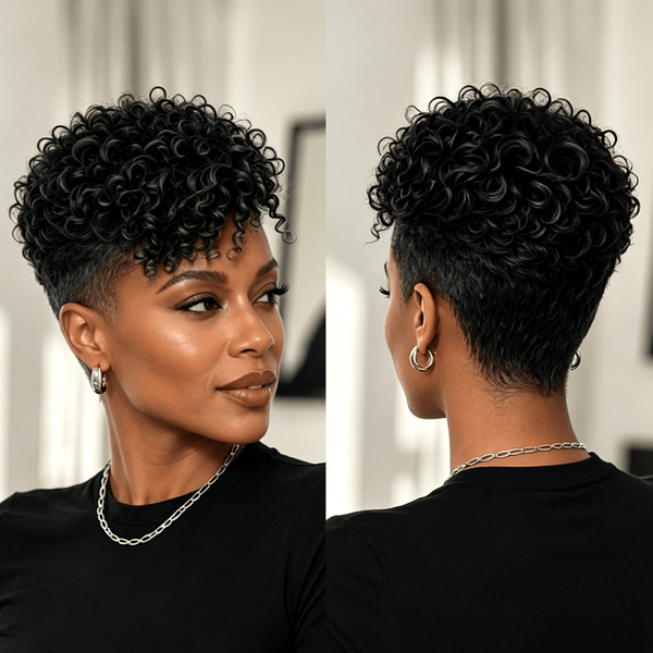 BeQueen Wig Luxurious Customized Wigs Bequeen Curly Style 100% Human Hair Wig