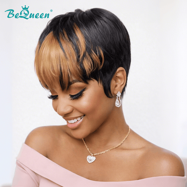 BeQueen Wig PIXIE WIGS Bequeen Designer Wig Machine Made Short Cut Pixie Wig