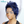 BeQueen Wig FULL LACE WIG Bequeen Electric Blue Ombre Spiked Full Lace Wig