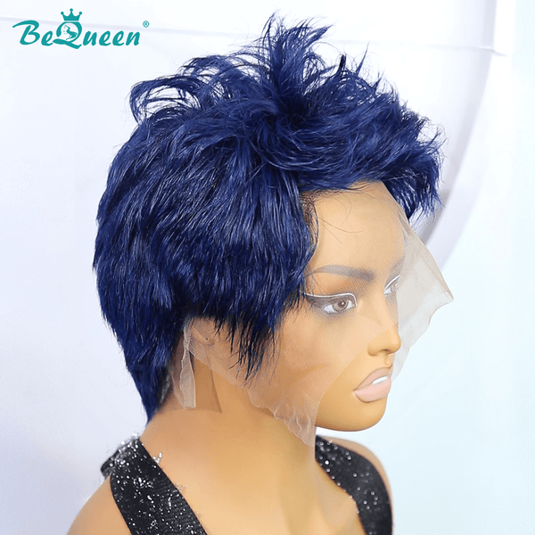 BeQueen Wig FULL LACE WIG Bequeen Electric Blue Ombre Spiked Full Lace Wig