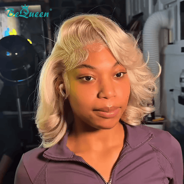 BeQueen Wig Bequeen Elegant Blonde Bob Wig