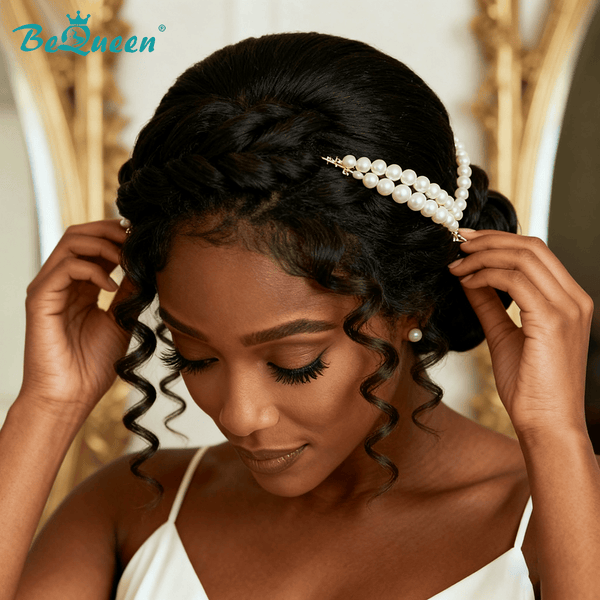 BeQueen Wig WEDDING WIG Bequeen Elegant Chignon Updo Wedding Wig