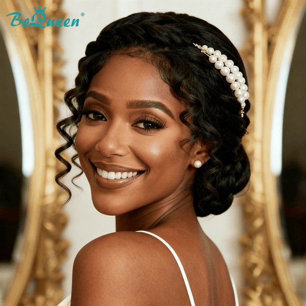 BeQueen Wig WEDDING WIG Bequeen Elegant Chignon Updo Wedding Wig