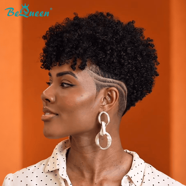 BeQueen Wig TOPPER & MOHAWK Bequeen Fashion 1B Curly Style Topper