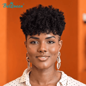 BeQueen Wig TOPPER & MOHAWK Bequeen Fashion 1B Curly Style Topper