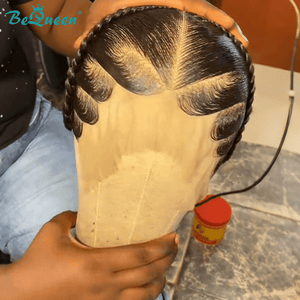 BeQueen Wig FULL LACE WIG Bequeen Fashion Black Braid Lace Wig