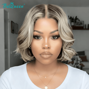 BeQueen Wig Bequeen Fashion Black MIxed 613 Bob Lace Wig