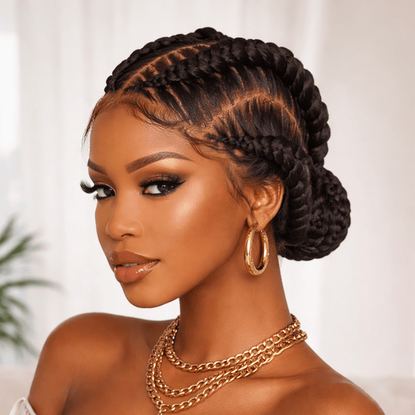 BeQueen Wig FULL LACE WIG Black Bequeen Fashion Braid Full Lace Wig