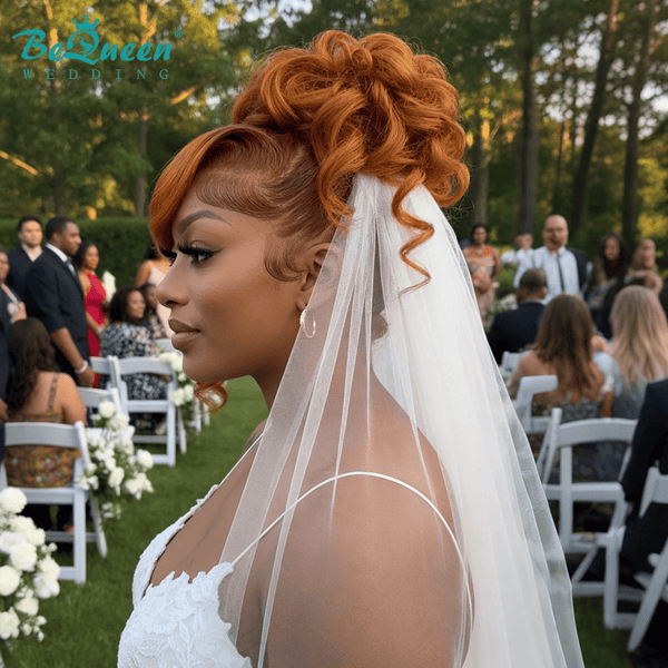 BeQueen Wig WEDDING WIG Bequeen Fashion Orange Wave Updo Wedding Wig
