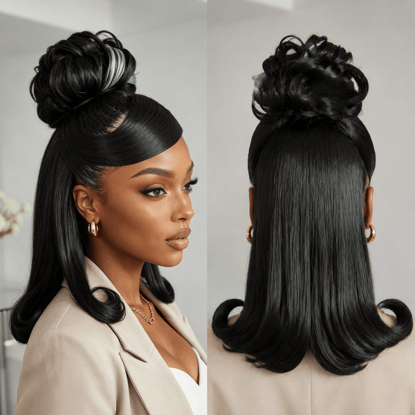 BeQueen Wig Sexy Braid Lace Wig Bequeen Frontal Lace Highlight Green Bun Braided Long Style 100% Human Hair For Black Woman