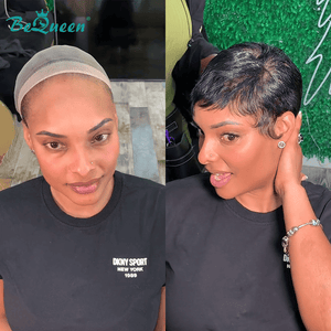 BeQueen Wig PIXIE WIGS Bequeen Full Lace Special Scalp Pixie Wig