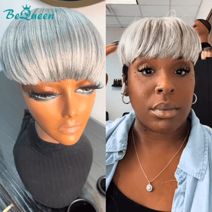 BeQueen Wig TOPPER & MOHAWK Bequeen Futuristic Frost Machine Made Topper