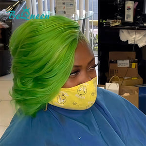 BeQueen Wig TOPPER & MOHAWK Bequeen Green Sexy Topper