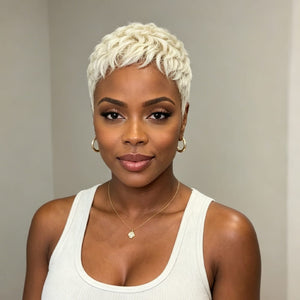 BeQueen Wig FULL LACE WIG Bequeen Honey Blonde Pixie Wig
