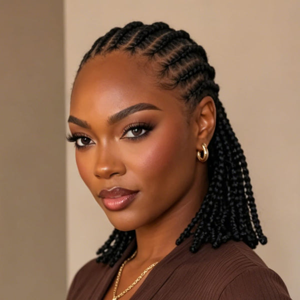 BeQueen Wig FULL LACE WIG Bequeen Layer Black Braid Full Lace Wig-1