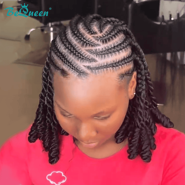 BeQueen Wig FULL LACE WIG Bequeen Layer Black Braid Lace Wig