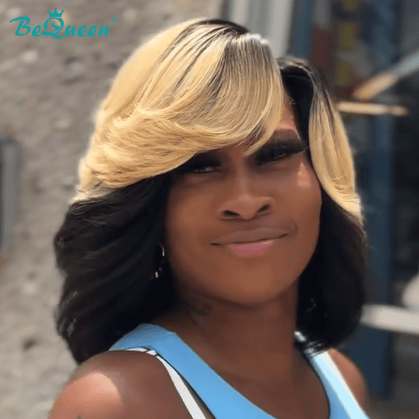 BeQueen Wig Bequeen Layered Ombre with Face-Framing Waves Bob Wig