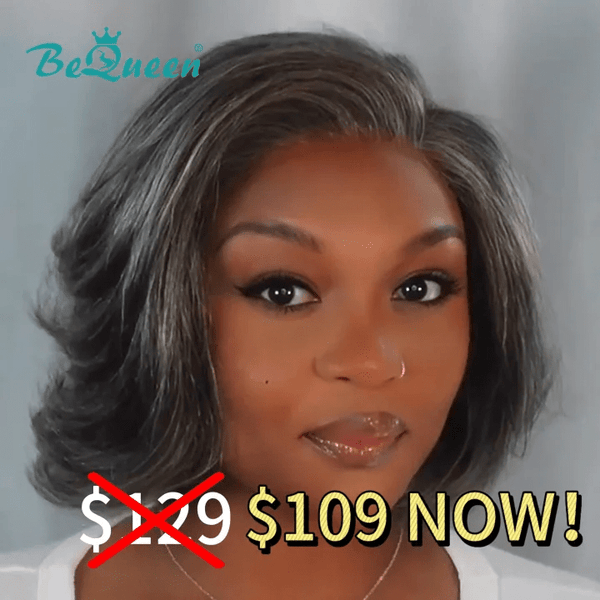 BeQueen Wig Luxurious Customized Wigs Bequeen Luxurious Customized Side Part Salt Fashion Wig