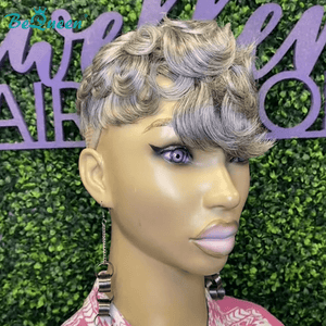 BeQueen Wig TOPPER & MOHAWK Bequeen Machine Made Big Wavy Topper