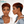 BeQueen Wig PIXIE WIGS Bequeen Mixed Orange Red Pixie Short Cut Wig