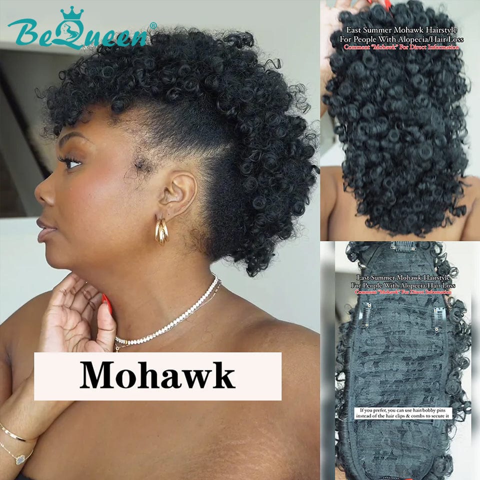 Mohawk Topper Bequeen Mohawk Partial Topper (Not A Wig) – BeQueen Wig