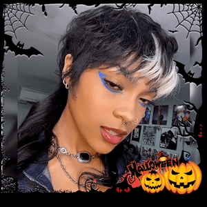 BeQueen Wig Mullet Wig Bequeen Mullet Fashion Highlight Glueless Wig