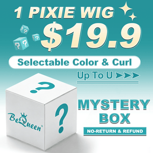 BeQueen Wig gift Bequeen Mystery Box Selectable Color & Curl Pixie Wig (Cart)