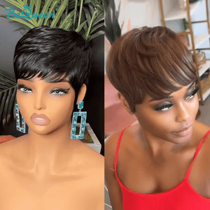 BeQueen Wig PIXIE WIGS Bequeen Natrual Two Color Pixie  Wig
