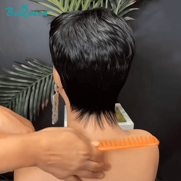 BeQueen Wig PIXIE WIGS Bequeen Natrual Two Color Pixie  Wig